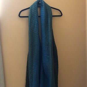 Blue and green scarf